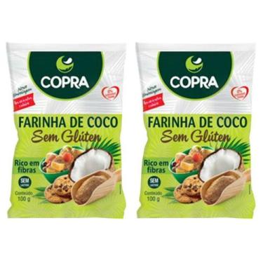 Imagem de Kit 2uni Farinha de Coco 100gr - Copra
