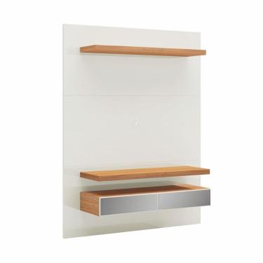 Imagem de Painel Para Tv Até 55" Tb106e 2 Gavetas Off White/Freijó