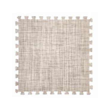 Imagem de MOV COMPRA 9 Tapetes De Espuma Intertravados Com 0,4 Polegadas Espessura Para Piso Academia Em Casa, Fitness, Exercícios, Proteção Superfície Piso, Acolchoamento Eva Borda (Cinza)