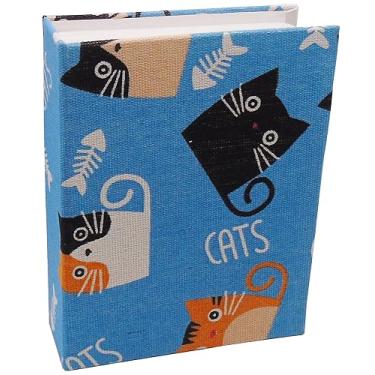 Imagem de Dankeler Álbum De Fotos Pequeno Para Crianças, 100 Bolsos, 4X6, Estante, Bebê, Capa Linho Deslizante, Livro Família (Gatinho)