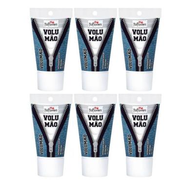 Imagem de Kit 6 Volumão Gel Excitante Masculino 25 gramas Hot Flowers