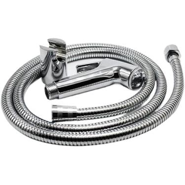 Imagem de Ducha Higiênica Para Banheiro Completa Luxo Inox Núcleo Da Válvula De Cobre 1,2m Chuveirinho Privada