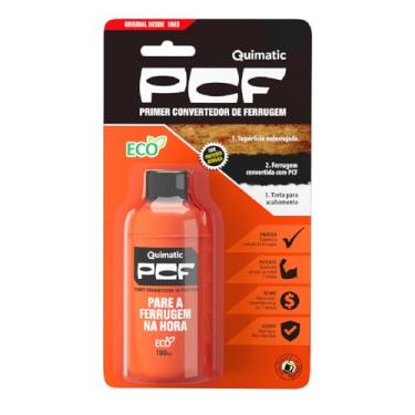 Imagem de PCF Fundo Convertedor de Ferrugem 100 mL Quimatic Tapmatic