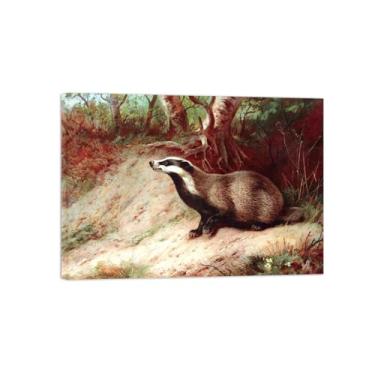 Imagem de Animais Pinturas Famosas Arte Parede-Fotos Lona para Sala de Estar-Fora-Pôster e Imprimir Decoração 50x70cm20x27in Tela Embrulhada