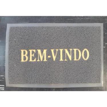Imagem de Tapete de porta capacho bem vindo emborrachado e antiderrapante - CAME
