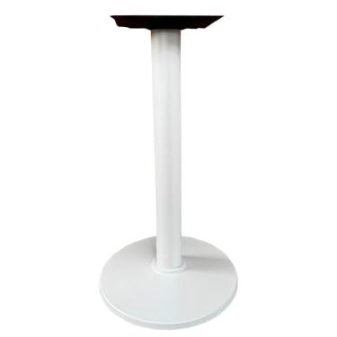 Imagem de Base De Mesa Zeta Em Ferro Branco 72,50 Cm (altura) Com Disco Redondo