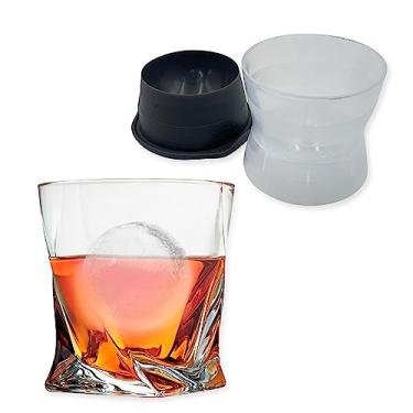 Imagem de Forma de Gelo Esfera em Silicone, 6cm de Diâmetro, para Whisky e Drinks, Preta