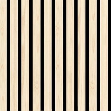 Imagem de Papel de Parede Madeira Adesivo Lavável 5m Ripas - Equipe F