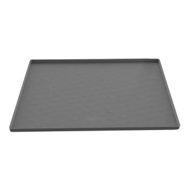Imagem de DimyFew Capa para lavadora e secadora, protetor superior de silicone para secadora, tapete para lavar roupa, cozinha, lavadora, freezer, piso, Cinza 65x60cm