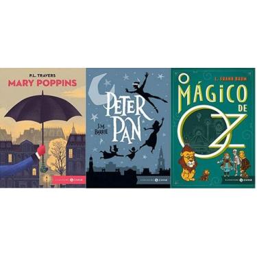 Imagem de KIT 3 LIVROS capa dura  Mary Poppins + Peter Pan + O Mágico de Oz - ZA