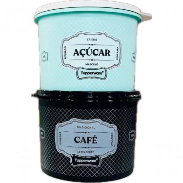 Imagem de Tupperware Kit 2 Peças Porta Café E Açúcar Retrô Essence