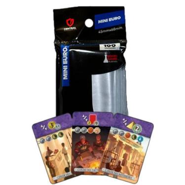 Imagem de 100 Sleeves Protetor Carta Mini Euro 7 Wonders Duel 45x68mm - CENTRAL 