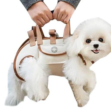 Imagem de Mochila De Transporte Para Cães - Mochila De Transporte Para Cães Com Bolsa Para Lanches - Bolsa De Passeio Ajustável Portátil Para Transporte De Animais Para Caminhadas Ao Ar Livre, Acampamento, Bici