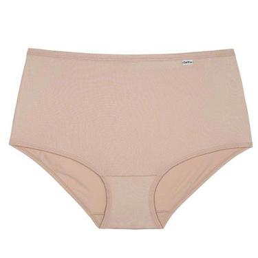 Imagem de Kit 2 Calcinhas Clássicas Lisa DelRio 50027 Microfibra, Areia, Preto, 