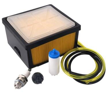 Imagem de Substituição do filtro de ar 574362302 para Husqvana K760 K770 Serra de corte de concreto K 760 K 770 Kit de ajuste de cortador elétrico substitui 574362301 506264101 com linha de combustível da