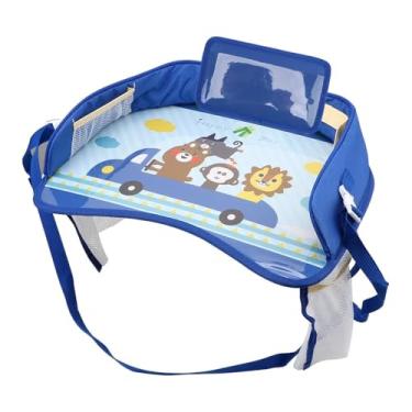 Imagem de Mesa de Atividades Infantil para Carro com Suporte para Celular – Bandeja Portátil para Cadeirinha com Bolsos Laterais (Cor 1)