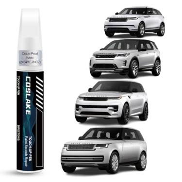 Imagem de COSLAKE Tinta de retoque de carro (Ostuni Pearl White (2454/1EJ/NCZ)) para Landrover, kit de reparo de arranhões de pintura de carro, solução rápida e fácil de reparar, caneta removedor de arranhões 2