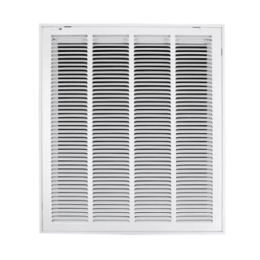 Imagem de Howeall 50 cm L x 61 cm A [Tamanho da abertura do duto] Grade de filtro de ar de retorno de aço - Face/porta removível para filtros de 2,5 cm - Grelha de cobertura de ventilação HVAC - Branca