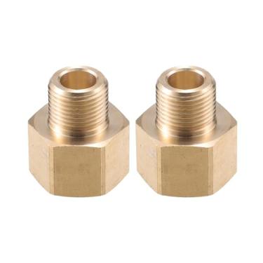 Imagem de VekAuto Conector de lavadora de pressão, M22 x 1,5 fêmea para adaptador macho G3/20.3 cm conector de mangueira de parafuso de latão universal para lavadora de pressão conexão rápida latão tom cobre