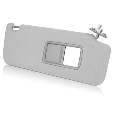 Imagem de 74310-35B01-B1 Viseira de sol lateral direita com luminária compatível com to yota 4Runner 2010-2024 substitui 74310-35B01-B1, 7431035B01B1, 74310 35B01 B1, 74310-35B00-B1 , 7431 035B00B1 (cinza)