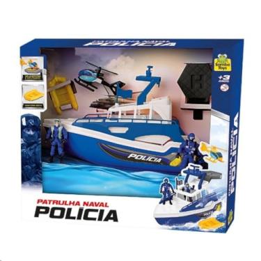 Imagem de Barco Patrulha Naval da Polícia – Brinquedo Infantil de Ação com Acessórios