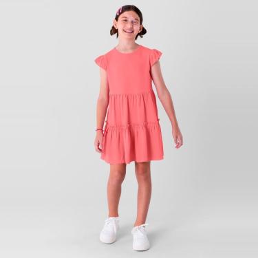 Imagem de Vestido Liocel Infantil Menina Rosa Brandili