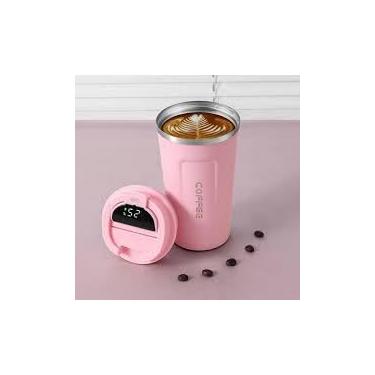 Imagem de Copo Coffee Térmico com Tampa Antivazamento – 510ml com Display Digital | Ideal para Café, Chá e Bebidas Geladas