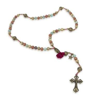 Imagem de Terço Nossa Senhora De Guadalupe Madeira 8Mm - Amém Decoração Religios