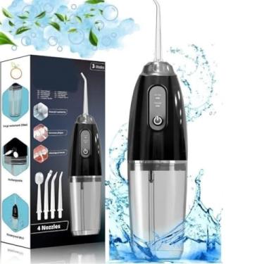 Imagem de Irrigador Oral Jato de Água Dental Bucal Recarregável Portátil Profissional Sem Fio Limpeza Profunda Jato D àgua Supersônico Limpador de Dentes Limpeza Profunda Dental e Gengiva Portátil Sem Fio Recarregável