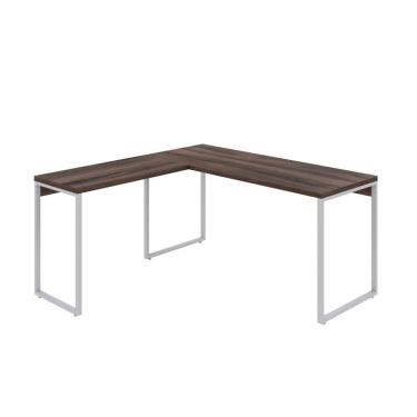 Imagem de Mesa Em L Kuadra Diretor 150x150x75cm Nogal - Nogal -