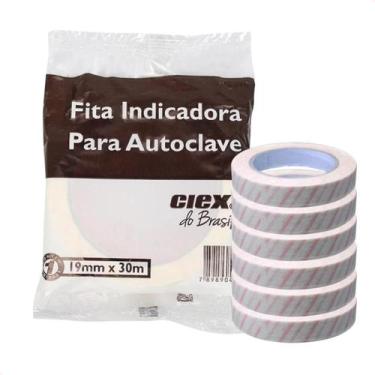 Imagem de Kit com 6 - Fita Indicadora para Autoclave 19mm X 30m - CIEX
