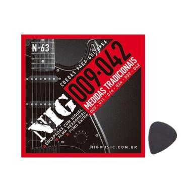 Imagem de Encordoamento de Guitarra Elétrica Nig 09 042 N63