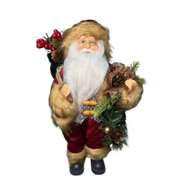 Imagem de Papai Noel Casaco Veludo Guirlanda 30Cm - Tuut