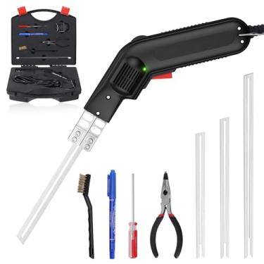 Imagem de GOCHANGE Cortador de espuma Hot Knife, ferramentas de corte elétrico profissional de isopor de 110 V/240 W para cortar corda de nylon, tecido, espuma de densidade média e baixa com estojo portátil