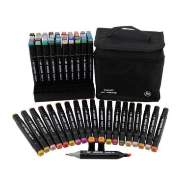 Imagem de Marcador Artistico ART Marker 60 Cores C/BOLSA - Magic KIDS