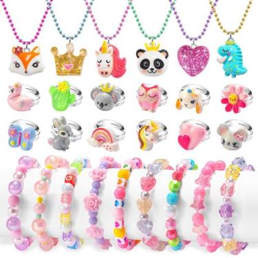 Imagem de Conjunto de joias BeandGE Little Girls 4-6: anéis, colares, pulseiras
