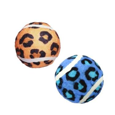 Imagem de Brinquedo pet bolinha mordedor estampa onçinha  - Napi