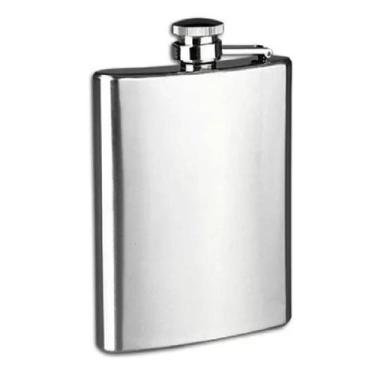 Imagem de Cantil De Bolso Porta Bebida 210Ml Em Inox Bar Whisky Vodka - Caerus