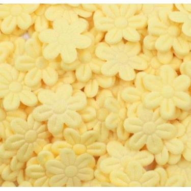 Imagem de Flor prensada  20mm (35un) - IMPORTAÇÃO, AMARELO BEBÊ