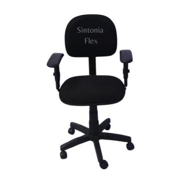 Imagem de Cadeira Secretaria Regulagem Altura A Gás E Braço Regulagem - Sintonia