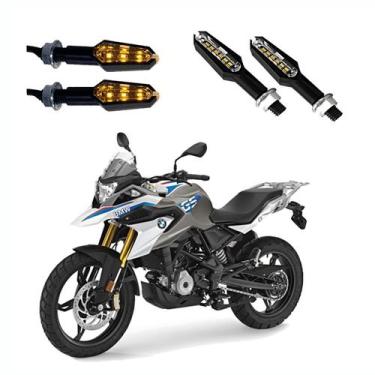 Imagem de KIT 4 Luz Seta Esportiva Pisca de Led Modelo P29 Para Moto BMW G310 GS