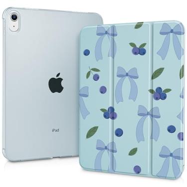 Imagem de Tuilklol Capa para iPad de 11 polegadas A16 2025 Geração 11ª / iPad 11 polegadas 10ª geração 2022, suporte dobrável inteligente, policarbonato transparente, translúcido, capa fina, despertar/hibernar