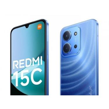 Imagem de Smartphone 15C 4GB de RAM 256GB Tela 6.9 Dual Sim LTE Moonlight Azul