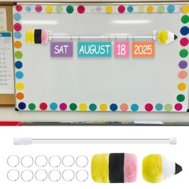 Imagem de WinnerWhy Quadro de avisos magnético para quadro de avisos, âncora de pelúcia, suporte de calendário para sala de aula, quadro branco, decoração de volta às aulas, artesanato, fotos, pôsteres