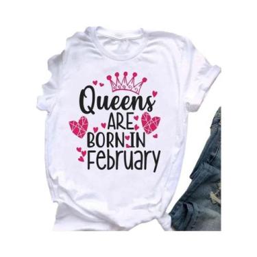 Imagem de Camiseta Feminina Golden Crown Queen - Estampa Gráfica - Presente de A