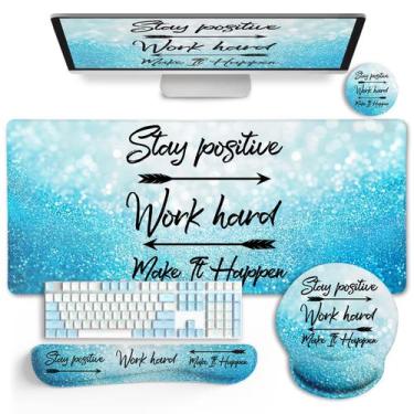 Imagem de Desk Mat Pad LIMKRIAN XXL Gaming Mouse Pad com apoio de pulso