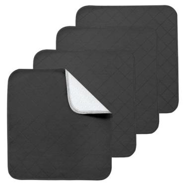 Imagem de Almofadas de cadeira impermeáveis Magik & Kover, pacote com 4, 22x21cm