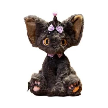 Imagem de Boneco De Pelúcia Devon Gato Kawaii Para Halloween, Almofada Lanternin
