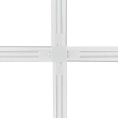 Imagem de Conector Emenda Llum Tipo X Para Trilho Eletrificado Bivolt Branco - N