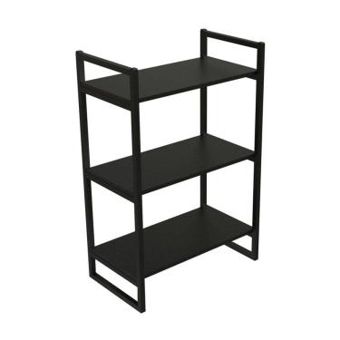 Imagem de Estante Industrial Brasforma 3 Prateleiras Com Suporte Preto 60x30cm